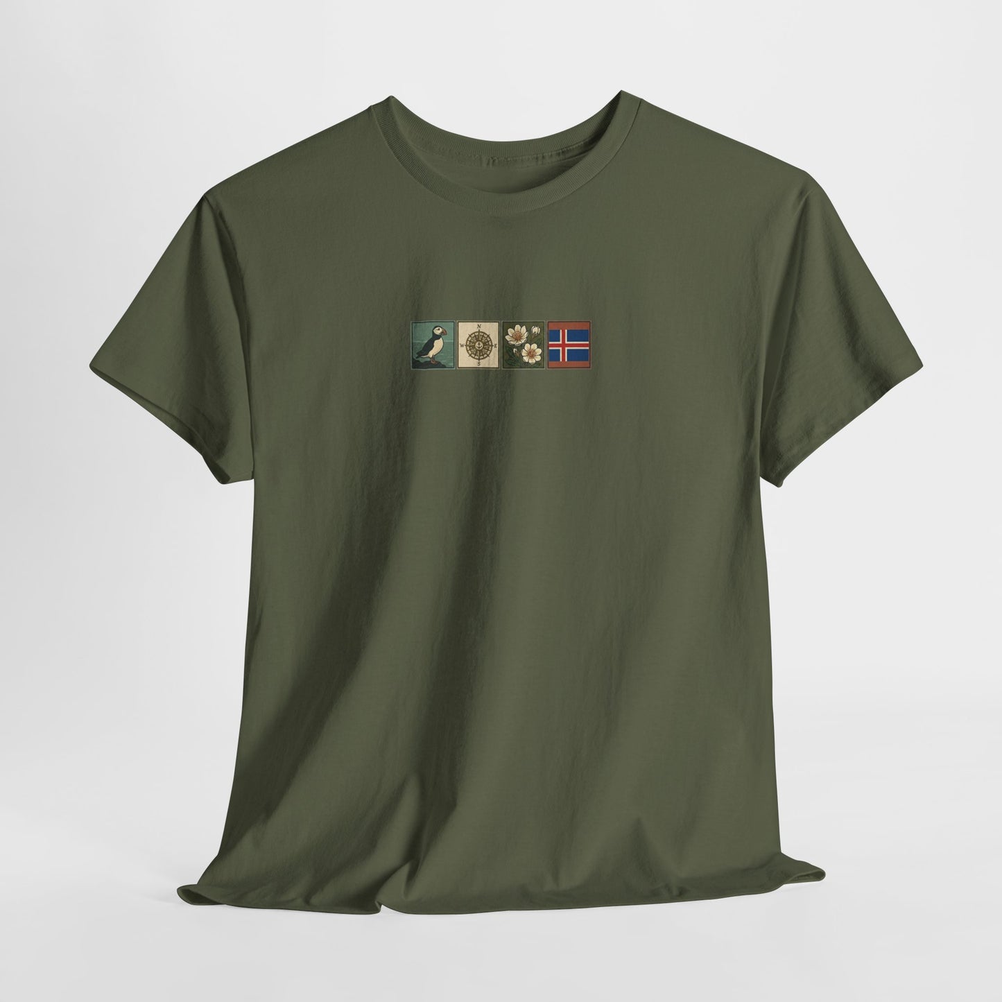 Iceland Vik - 4 panel front design - Unisex Heavy Cotton Tee