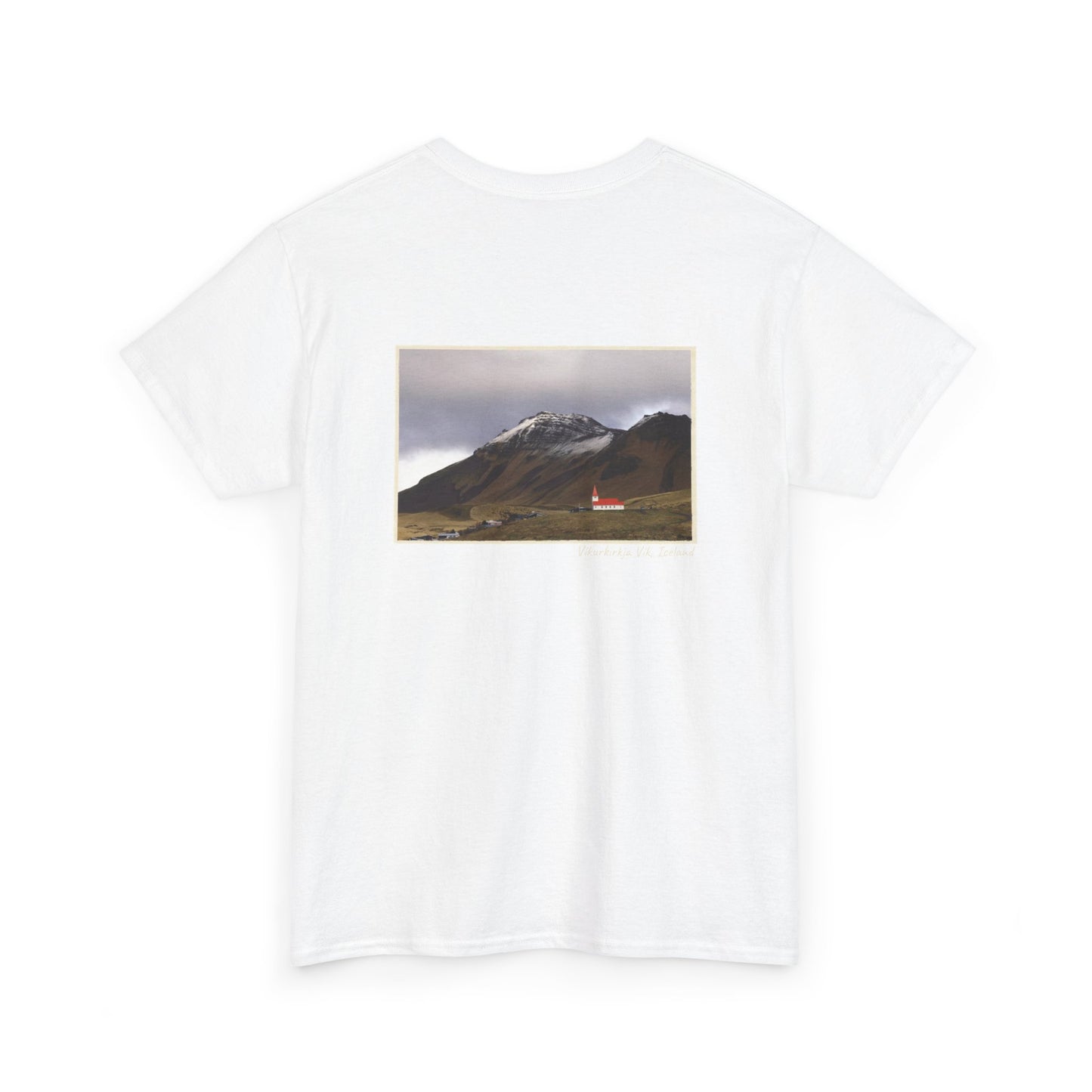 Iceland Vik - 4 panel front design - Unisex Heavy Cotton Tee