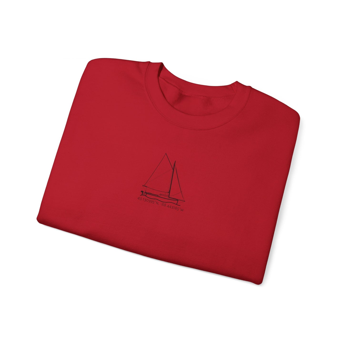 Sailboat With Motor Unisex Heavy Blend™ Crewneck Sweatshirt