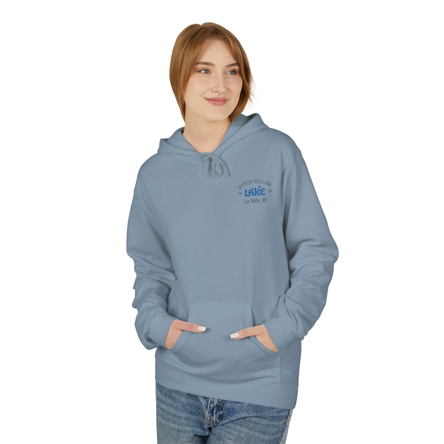 Dutch Hollow Line Art Midweight Travel Hoodie
