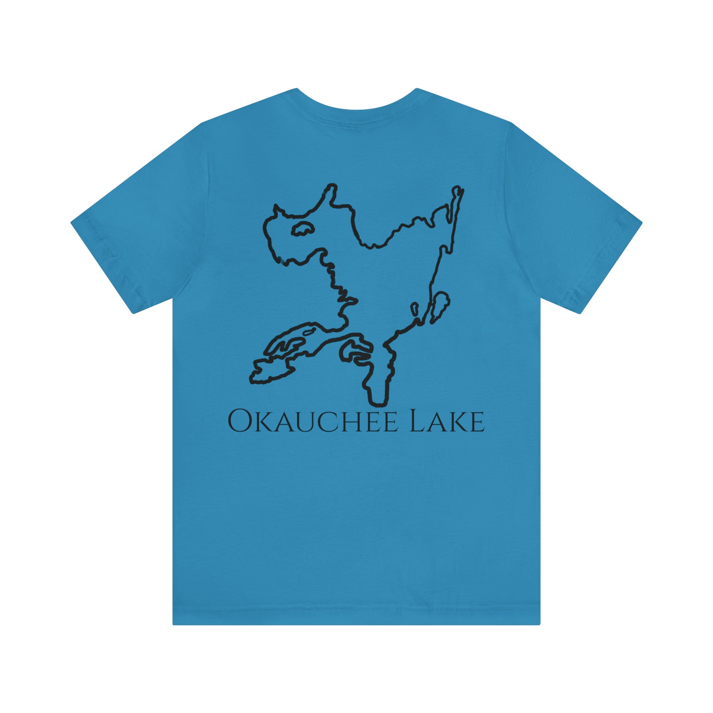 Okauchee Lake, Kayak Dog - Unisex Lightweight Short Sleeve Tee