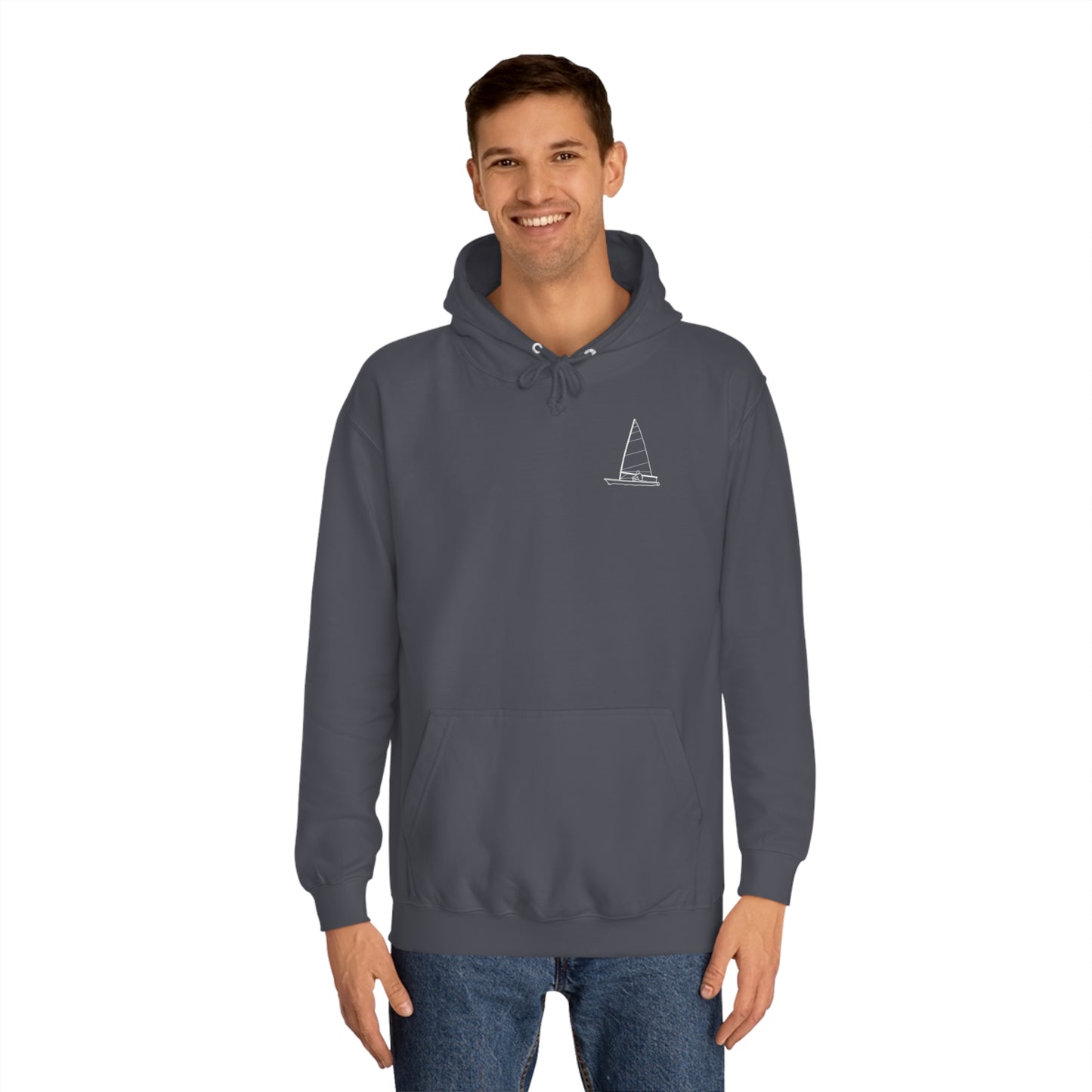 Sailboat Patch, LaBelle Yacht Club - Unisex Hoodie Medium Weight