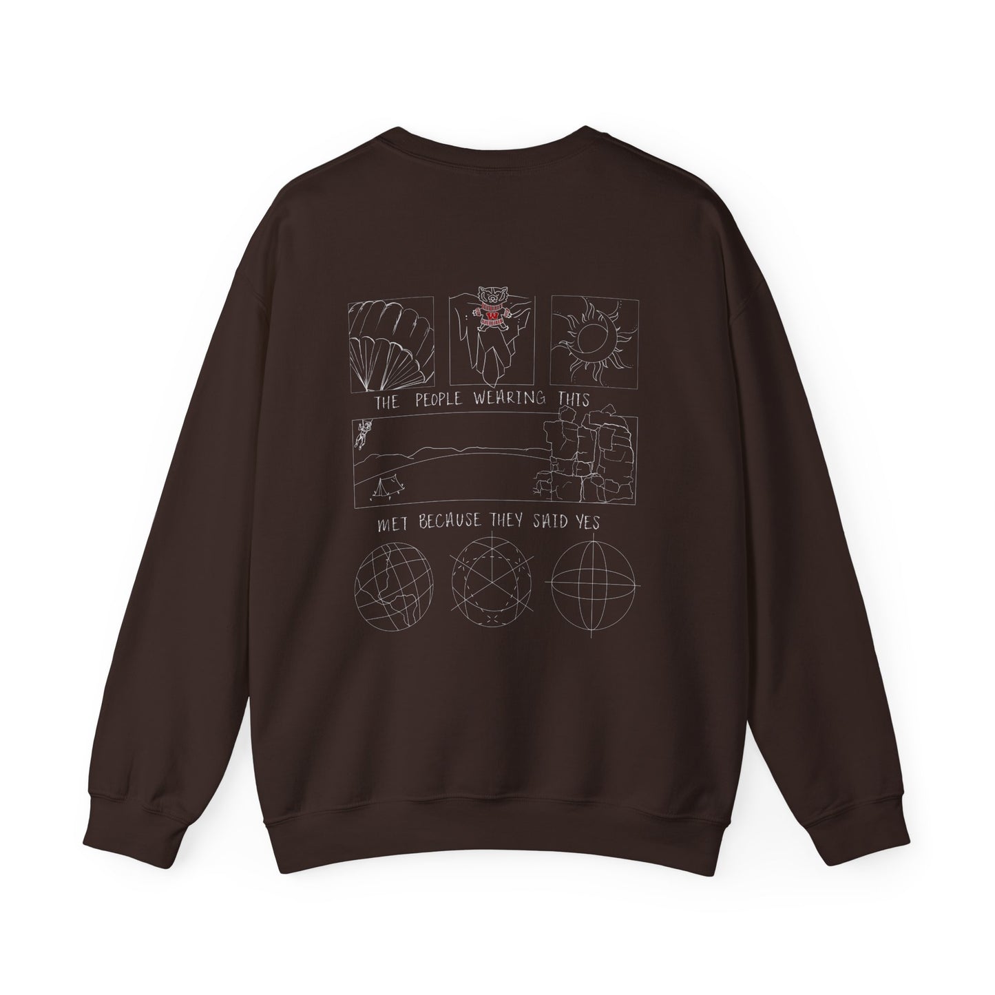Yes UW Draft - Unisex Heavy Blend™ Crewneck Sweatshirt