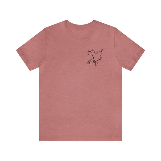 Okauchee Lake, Girls Inner Tube - Unisex Lightweight Short Sleeve Tee