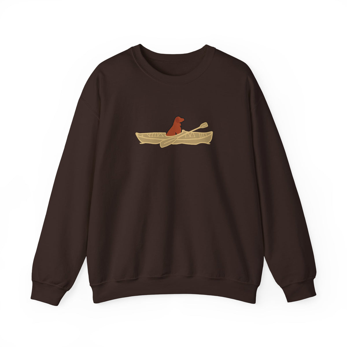 "Lucy the Lab" Kayak Dog Pewaukee Lake - Unisex Heavy Blend™ Crewneck Sweatshirt