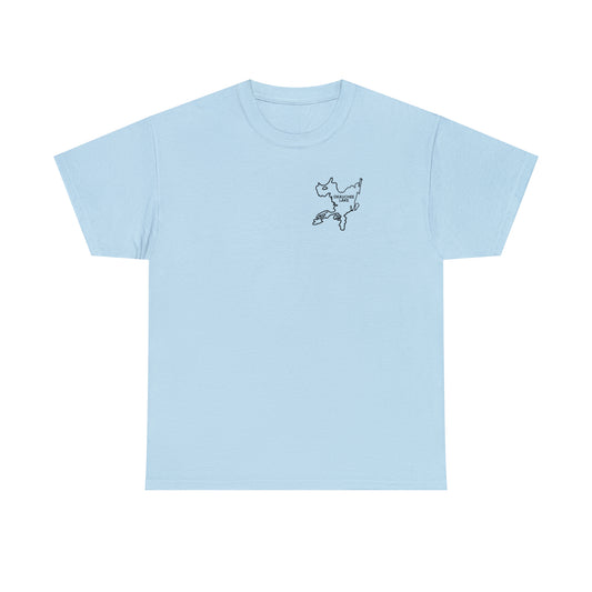Okauchee Lake, Plain Back - Unisex Heavyweight Short Sleeve Tee