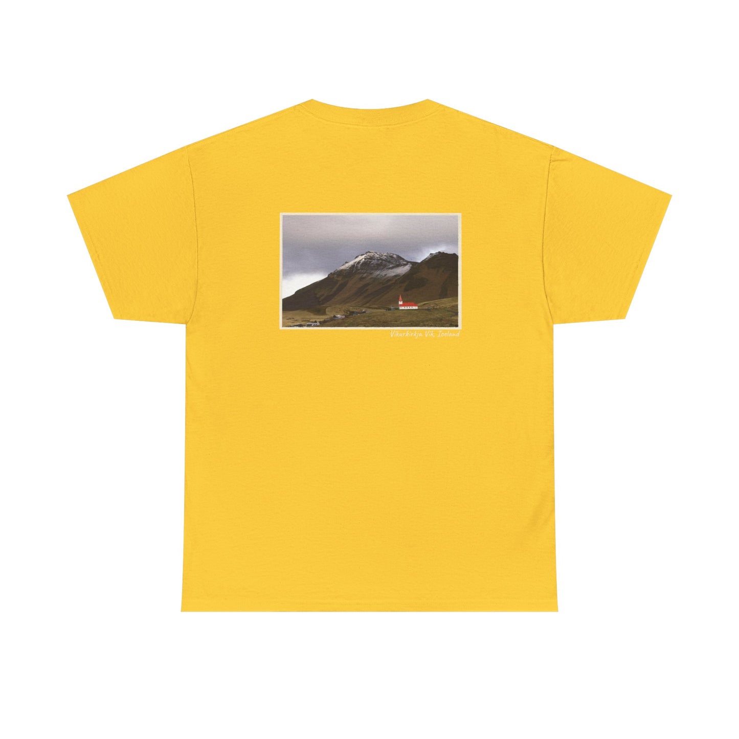 Iceland Vik - 4 panel front design - Unisex Heavy Cotton Tee